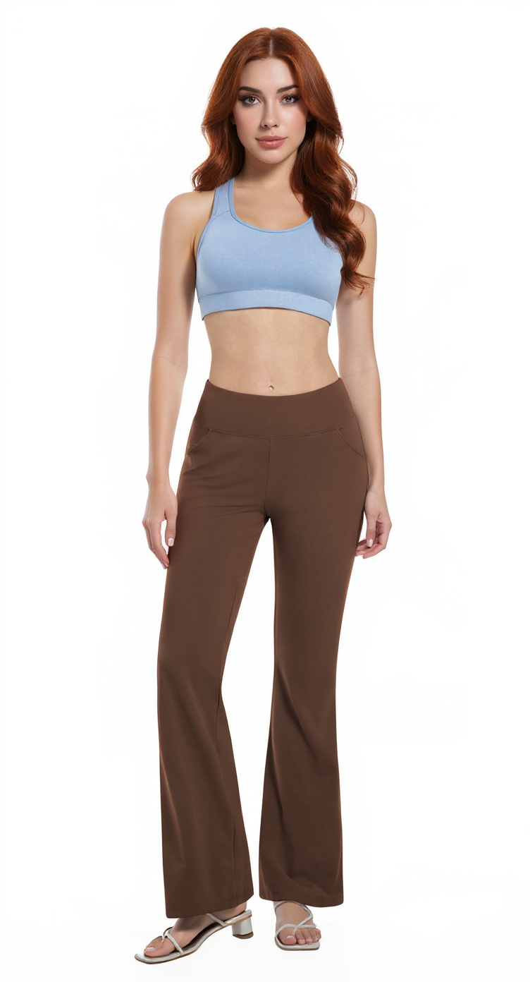 Bootcut Yoga Pants — Dark Coffee